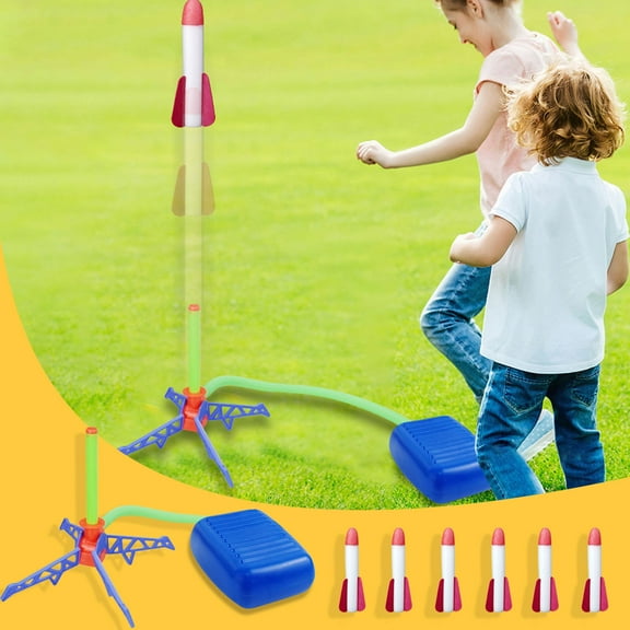 Toy Rocket and Ball Launchers for Kids, Outdoor Backyard Play Toys with Launching Action, Fun Physical Activity for Children and Family Games