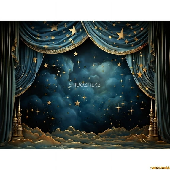 Toy Room Unicorn Balloons Door Photography Backdrops Lighthouse Cloud Moon Baby Birthday Party Photo Studio Background ET-02