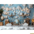 thumbnail image 1 of Toy Room Unicorn Balloons Door Photography Backdrops Lighthouse Cloud Moon Baby Birthday Party Photo Studio Background ET-02, 1 of 5
