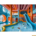 thumbnail image 1 of Toy Room Unicorn Balloons Door Photography Backdrops Lighthouse Cloud Moon Baby Birthday Party Photo Studio Background ET-04, 1 of 5