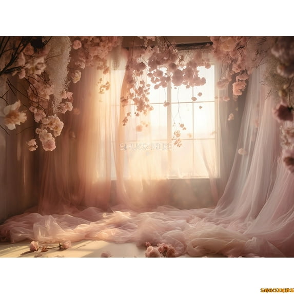 Toy Room Unicorn Balloons Door Photography Backdrops Lighthouse Cloud Moon Baby Birthday Party Photo Studio Background ET-04