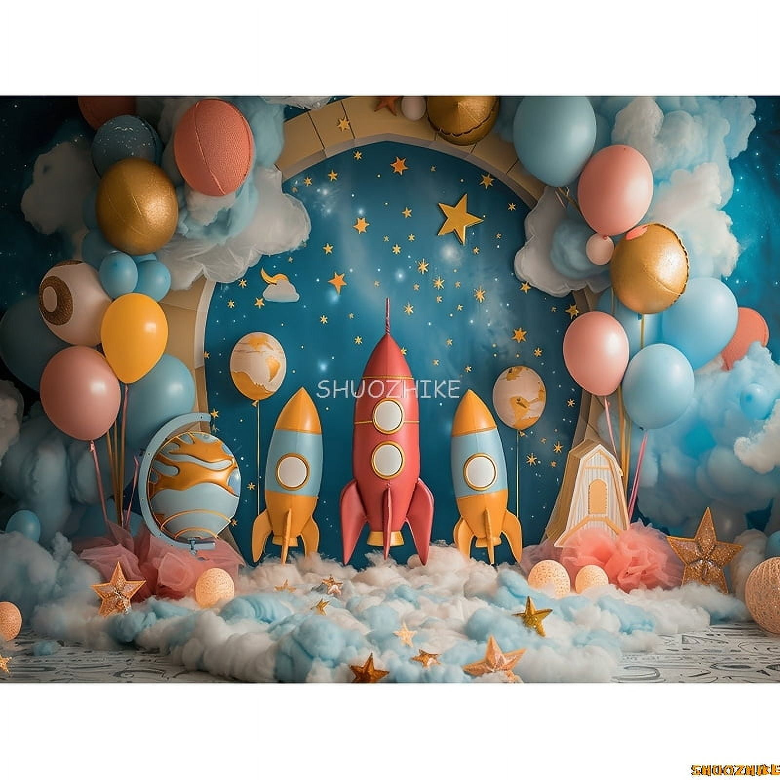 Toy Room Unicorn Balloons Door Photography Backdrops Lighthouse Cloud ...