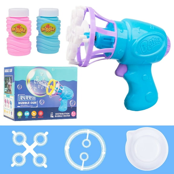Toy Set for Kids with Multiple Blowers and Solution Summer Outdoor Party Game for Boys and Girls