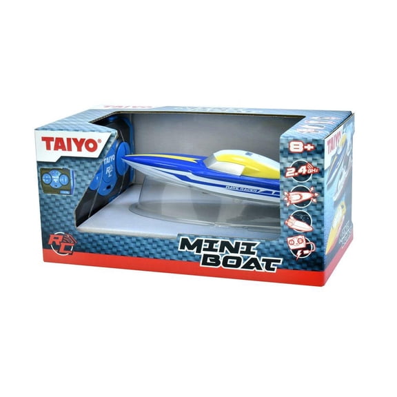 Toy Shock International Wave Racer Remote Control Mini Boat, Blue White 300060D