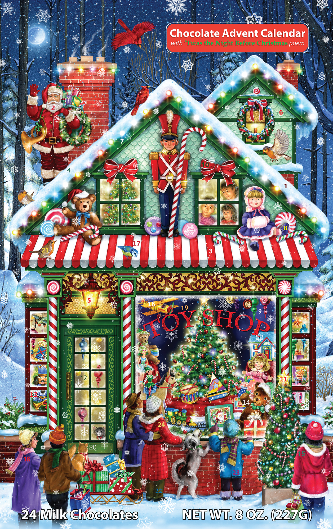 Vermont Christmas Co Chocolate Advent Calendar Toy Shop Edition Vermont Christmas Co Chocolate Advent Calendar Toy Shop Edition