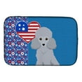 thumbnail image 1 of Toy Silver Poodle USA American Dish Drying Mat 14 in x 21 in, 1 of 5