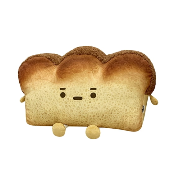 Toy Slice For Children And Adults - Cozy Bread Bedroom Home Toy For Play And Relaxation, 20 cmx12 cm, Brown