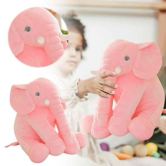Toy Soft Elephant Stuffed Animal Hugging Pillow for Kids Nursery Comforting Sleep Companion