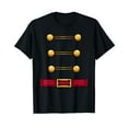 thumbnail image 1 of Toy Soldier Nutcracker Uniform Costume Christmas Advent Nut Black T-Shirt, 1 of 5