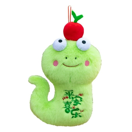 Toy for Spring Festival 2025 Festive Stuffed Animal Set by 3D Chinese Dolls and Year of the Theme for Bright Family Moments and Collectible Décor, 20 cm, Green