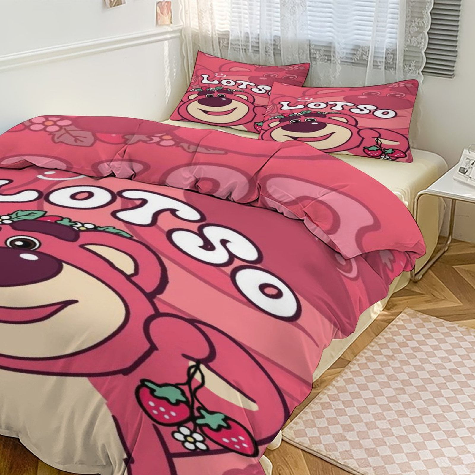 Toy Sto-ry Bedding Set Anime Three-piece for Boys Girls Teens Full Toy ...