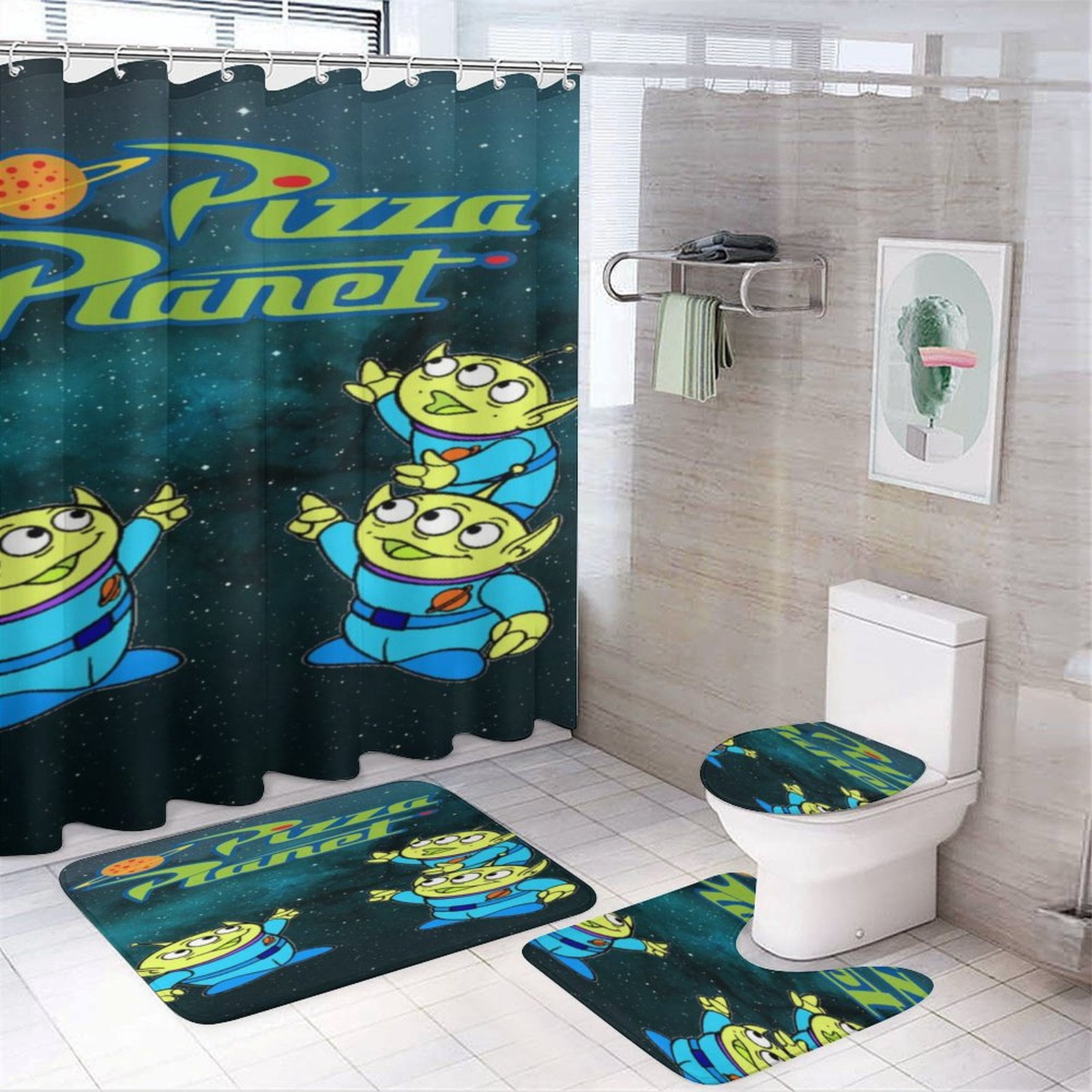 Toy Sto-ry Shower Curtain Sets Cartoon Anime for Boys Grils Gift Toy ...