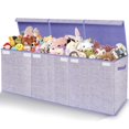 thumbnail image 1 of Toy Storage Box for Kids,Extra Large Toy Box Chest with Lids,Foldable Toy Organizers and Storage Bins with Handles for Nursery,Home,Office 35.8"x12.6"x16"(Purple), 1 of 14
