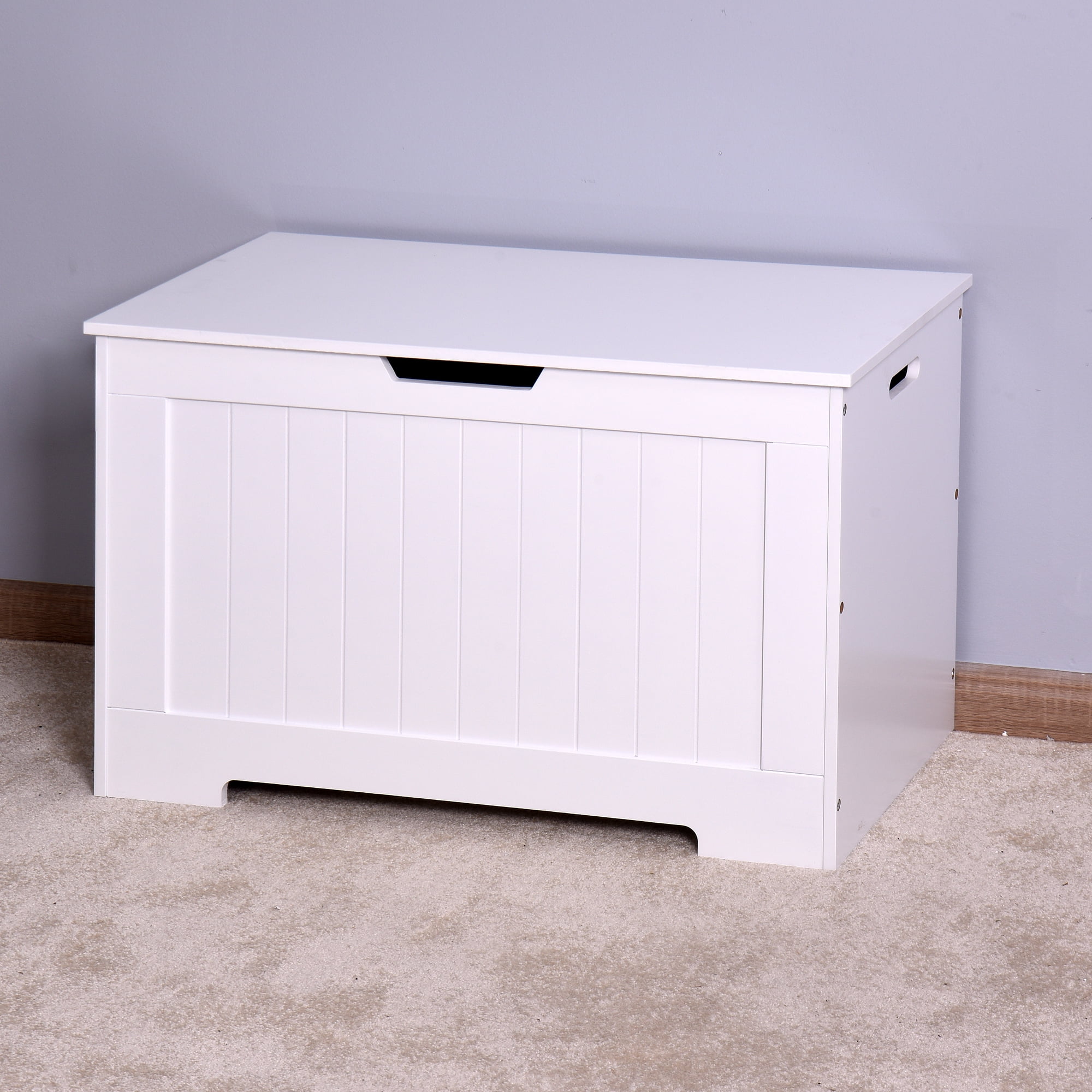 Storage bench outlet for nursery