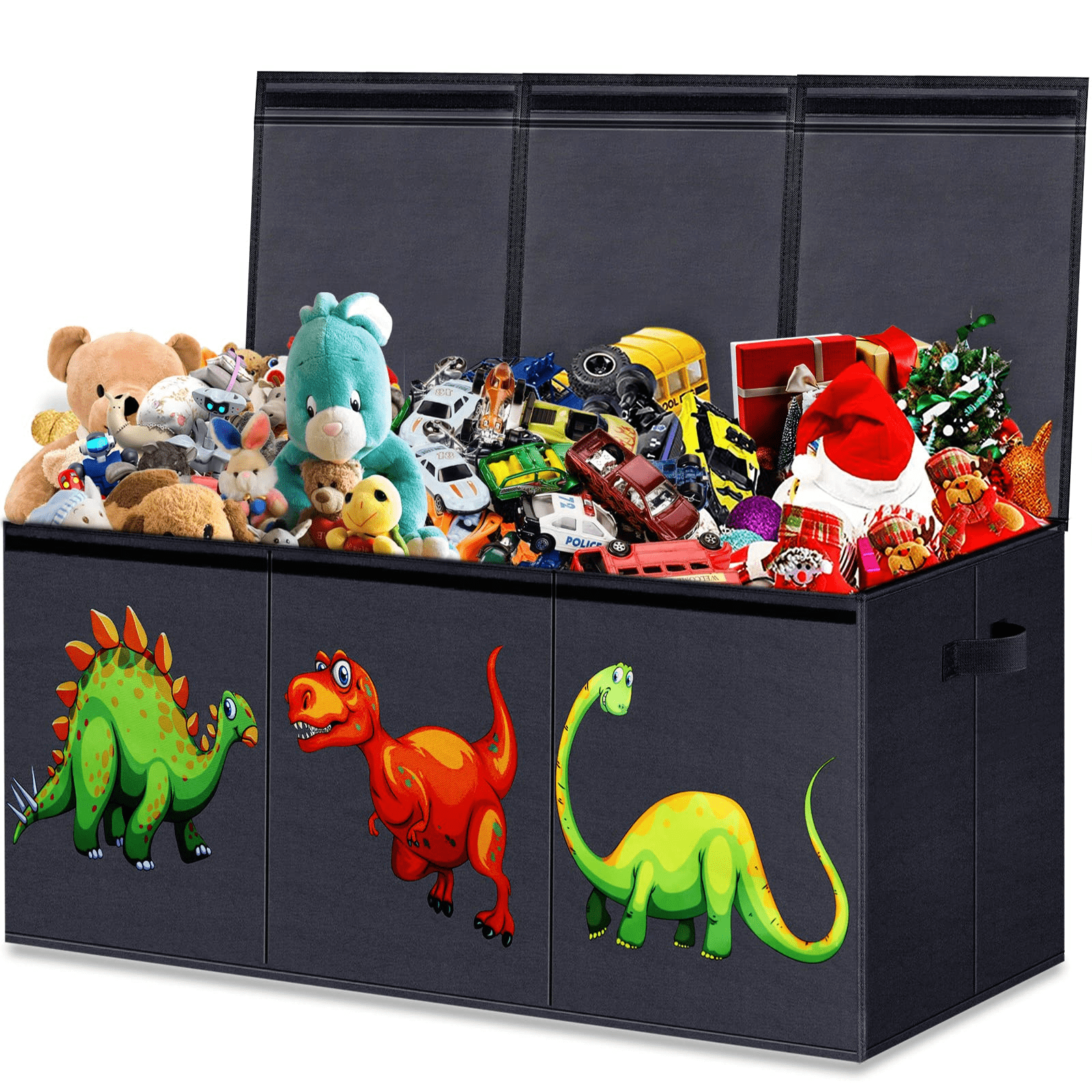 Kids Toys Storage Bins Basket Folding with Cute Animal Pattern Children Organizer  Bins with Lids for