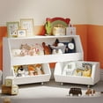 thumbnail image 1 of Toy Storage Organizer, Kids Bookcase and Storage Bin, Children Toddler Storage Carbinet with Moveable Drawers for Playroom, Bedroom, Nursery, 1 of 6
