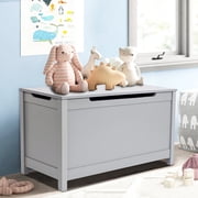 Toy Storage Organizer, Wood Kids Storage Bench, Girls Boys Kids Storage Bench for Entryway, Mudroom, Playroom, Gray, R544