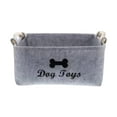 thumbnail image 1 of Toy Storage Soft Plush Dog Toy Storage Basket With Wooden Handle Perfect For Organizing Pet Supplies At Home Organizer Containers for Kitchen, Desk, Bathroom, 1 of 7