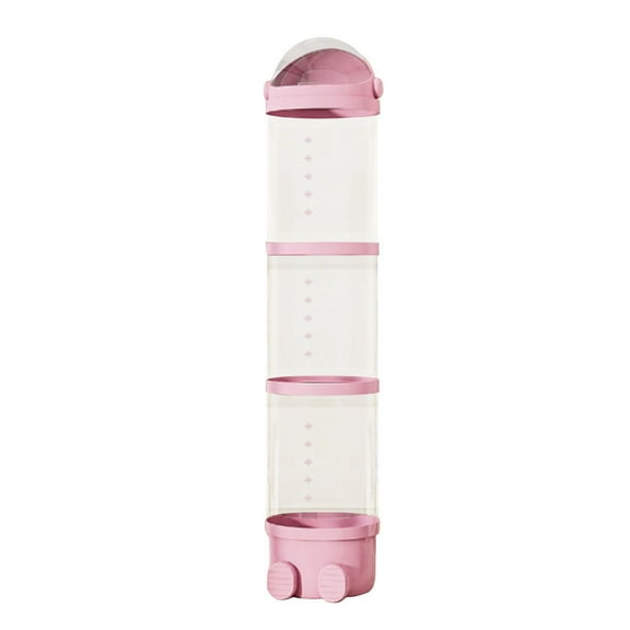 Toy Storage Tube, Stuffed Animal Storage Tube with Zipper LED Light, Vertical Storage Tube for Stuffed Animals, Clear Stuffed Animal Display Tube, Toy Display Bucket with Lid, Toy Tower Storage(Pink)
