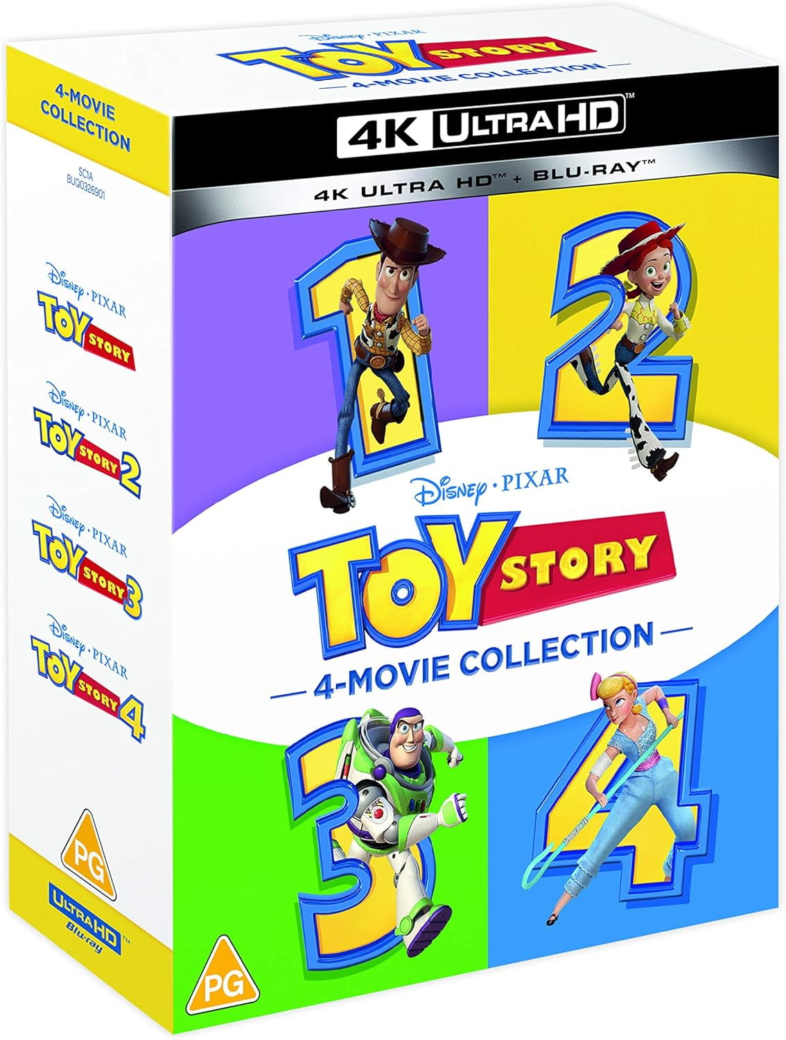 Toy Story 1-4 4k Ultra-HD Collection [Blu-ray] [2021] Region Free