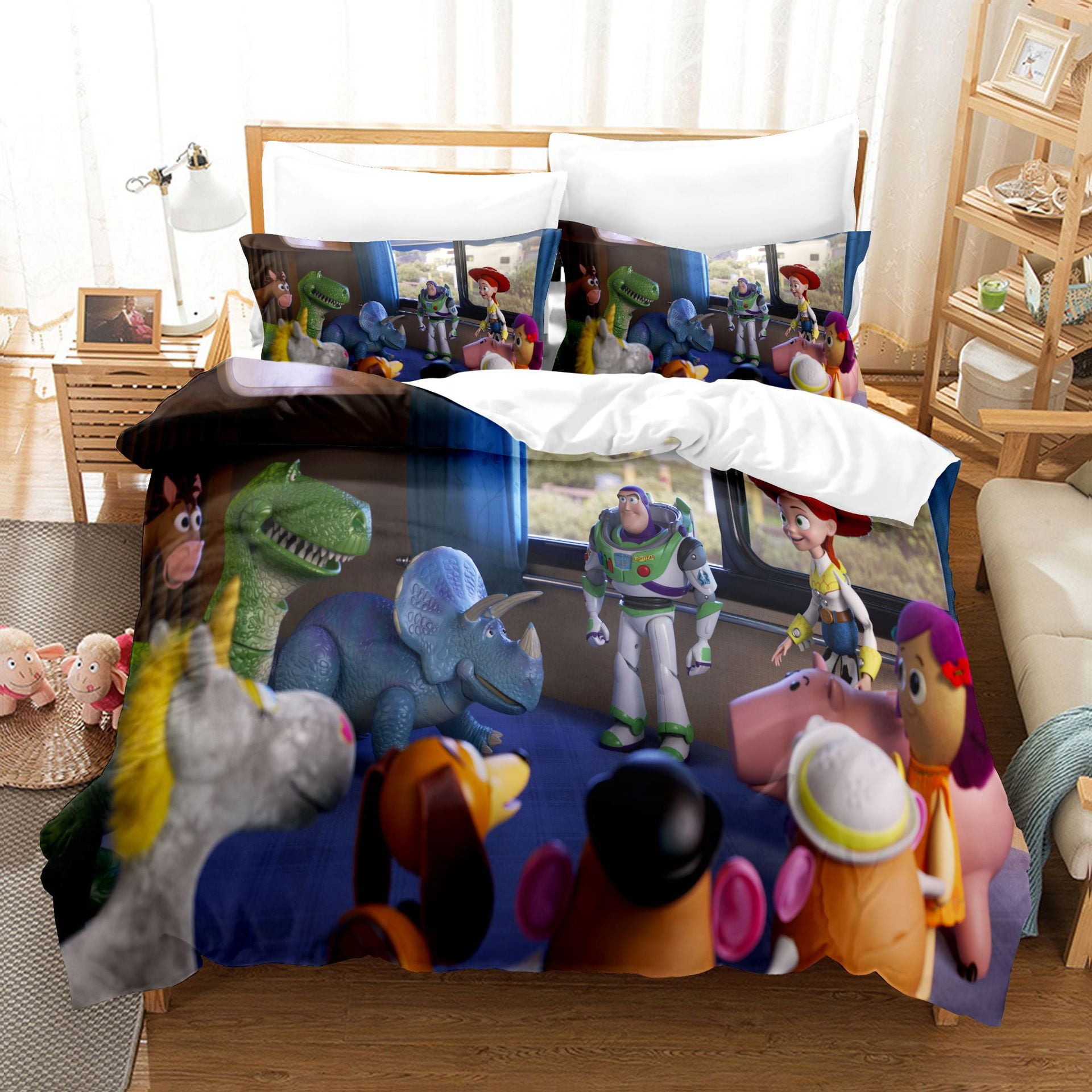 Toy_Story 3 PCS Comforter Set with 2 Pillowcases,Toy_Story Bedding Set ...