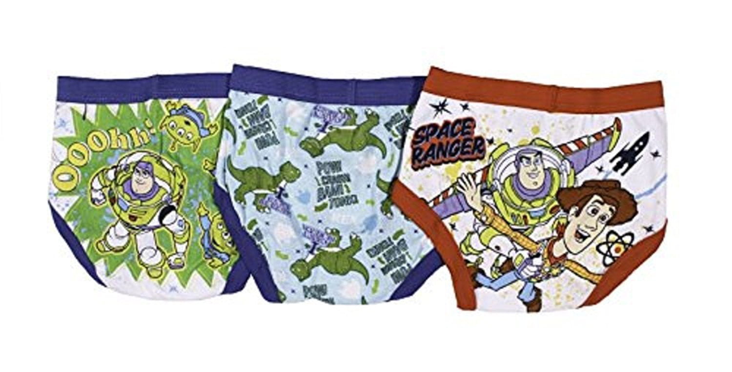 Toy Story 3-Pack Toddler Boys Briefs Underwear Sizes 2T 3T 4T Tagless Woddy  Buzz
