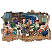 Toy Story 3D Wall Decals,Anime Cartoon Self-Adhesive Stickers Background Wall Decoration for Kids Room.