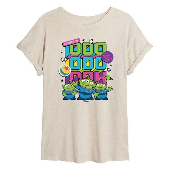 Toy Story 4 - Aliens Ooo Stacked - Juniors Ideal Flowy Muscle T-Shirt