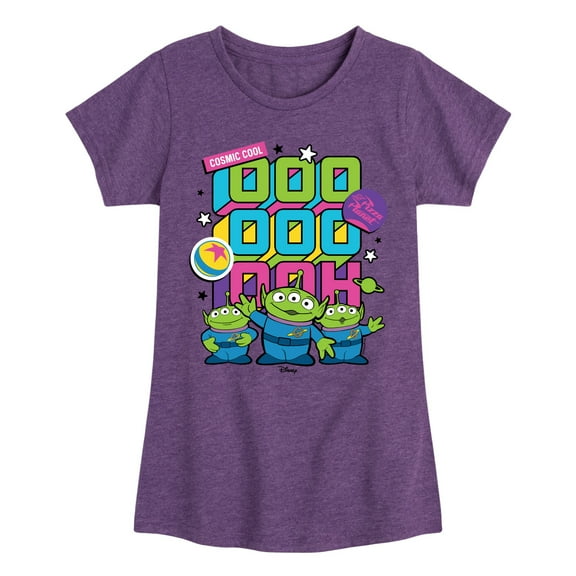 Toy Story 4 - Aliens Ooo Stacked - Toddler & Youth Girls Short Sleeve Graphic T-Shirt