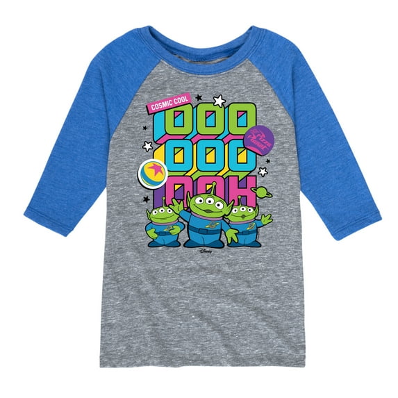 Toy Story 4 - Aliens Ooo Stacked - Toddler & Youth Raglan Graphic T-Shirt
