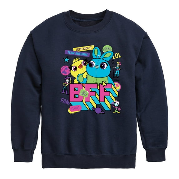 Toy Story 4 - Bff Ducky Bunny - Toddler & Youth Crewneck Fleece Sweatshirt