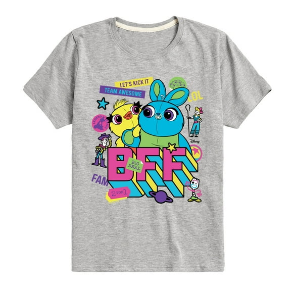 Toy Story 4 - Bff Ducky Bunny - Toddler & Youth Short Sleeve Graphic T-Shirt
