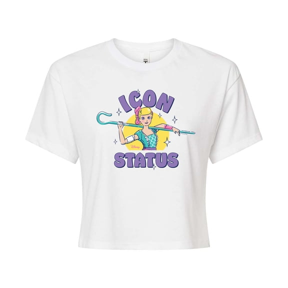 Toy Story 4 - Bo Peep Icon Status - Juniors Cropped Cotton Blend T-Shirt