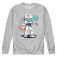 thumbnail image 1 of Toy Story 4 - Buzz And Planets Sketchy - Men's Crew Neck Fleece Pullover, 1 of 4