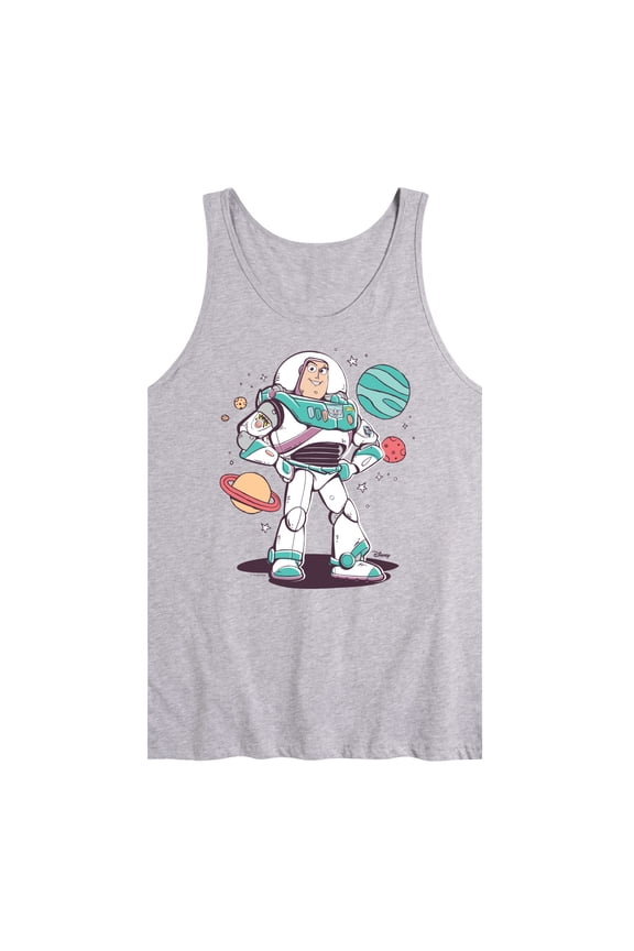 Toy Story 4 - Buzz And Planets Sketchy - Men's Jersey Tank Top
