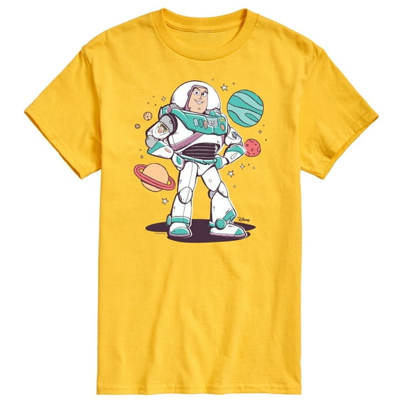 Toy Story 4 - Buzz And Planets Sketchy - Men's Short Sleeve Graphic T-Shirt