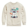 thumbnail image 1 of Toy Story 4 - Buzz And Planets Sketchy - Toddler & Youth Crewneck Fleece Sweatshirt, 1 of 5