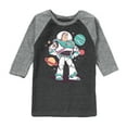 thumbnail image 1 of Toy Story 4 - Buzz And Planets Sketchy - Toddler & Youth Raglan Graphic T-Shirt, 1 of 4