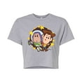 thumbnail image 1 of Toy Story 4 - Buzz And Woody - Juniors Cropped Cotton Blend T-Shirt, 1 of 5