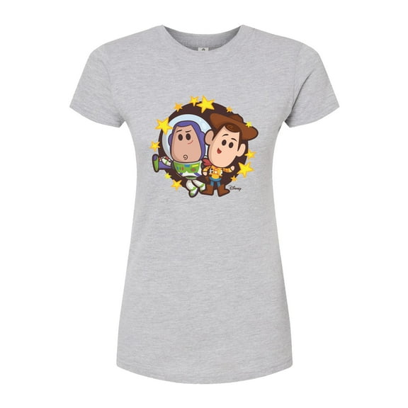 Toy Story 4 - Buzz And Woody - Juniors Fitted Graphic T-Shirt