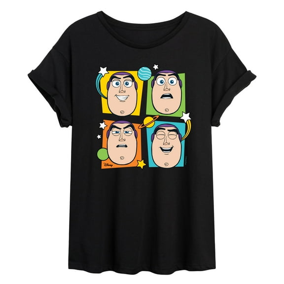 Toy Story 4 - Buzz Grid - Women's Oversized T-Shirt