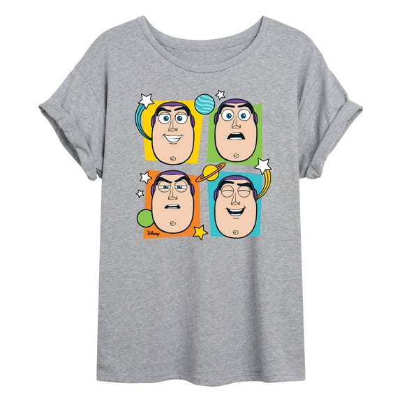 Toy Story 4 - Buzz Grid - Women's Oversized T-Shirt