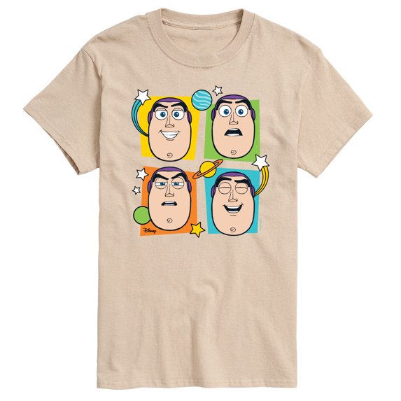 Toy Story 4 - Buzz Grid - Men's Short Sleeve Graphic T-Shirt