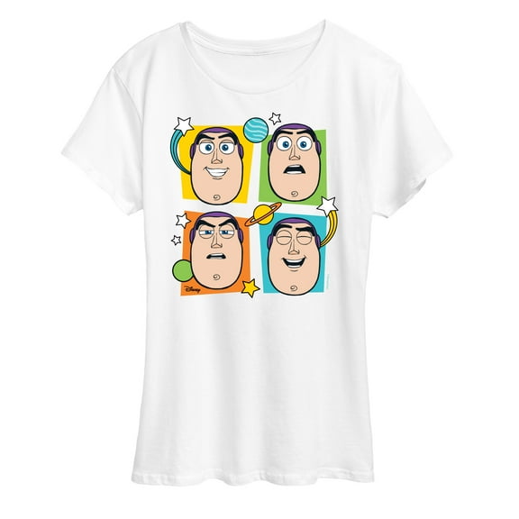 Toy Story 4 - Buzz Grid - Women's Short Sleeve Graphic T-Shirt