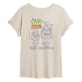 thumbnail image 1 of Toy Story 4 - Buzz Sketches - Women's Oversized T-Shirt, 1 of 5