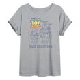 thumbnail image 1 of Toy Story 4 - Buzz Sketches - Juniors Ideal Flowy Muscle T-Shirt, 1 of 5