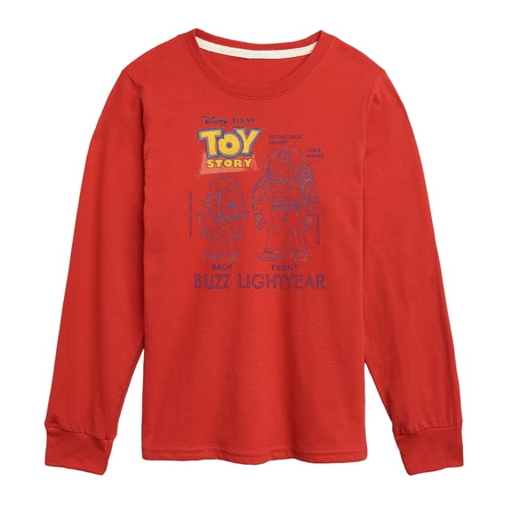 Toy Story 4 - Buzz Sketches - Toddler & Youth Long Sleeve Graphic T-Shirt
