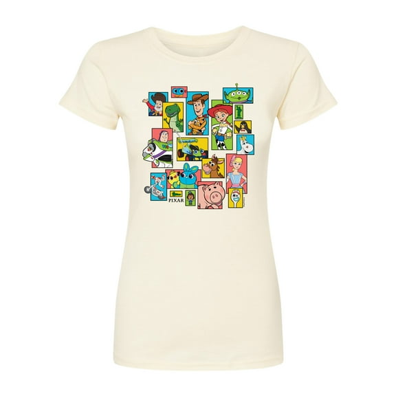 Toy Story 4 - Buzz, Woody, And Friends - Juniors Fitted Short Sleeve Graphic T-Shirt