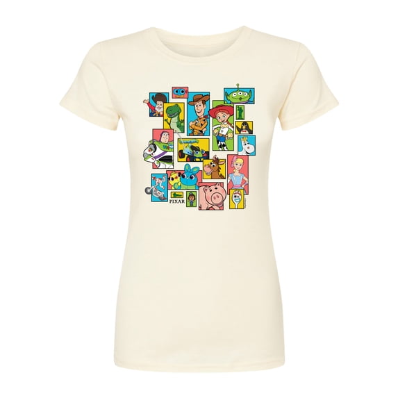 Toy Story 4 - Buzz, Woody, And Friends - Juniors Fitted Short Sleeve Graphic T-Shirt