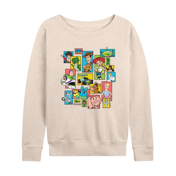 Toy Story 4 - Buzz, Woody, And Friends - Women's French Terry Long Sleeve Pullover